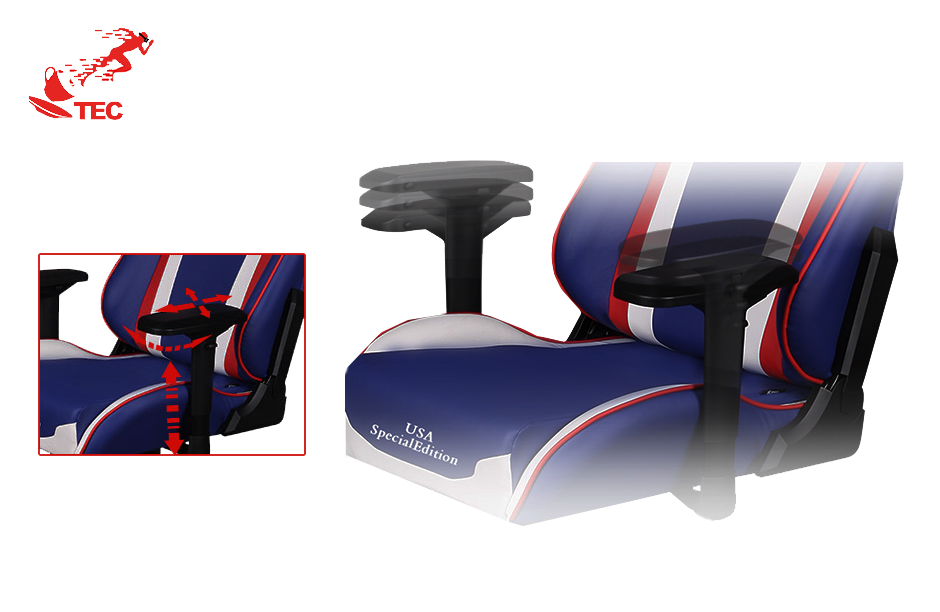 صندلی گیمینگ سری کینگ با تم پرچم آمریکا KS186