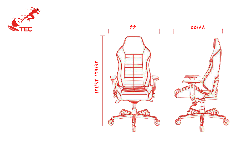صندلی اداری مدیریتی دی ایکس ریسر DXRacer سری دریفتینگ مدل Dj133 صندلی اداری مدیریتی دی ایکس ریسر DXRacer سری دریفتینگ مدل Dj133