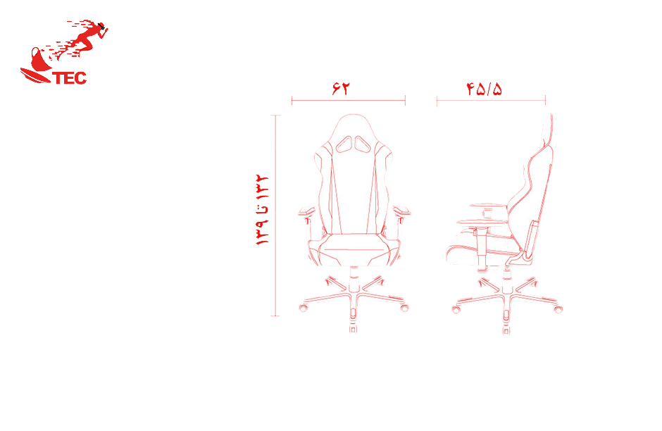 صندلی گیمینگ دی ایکس ریسر DXRacer سری ریسینگ مدل RV001 صندلی گیمینگ دی ایکس ریسر DXRacer سری ریسینگ مدل RV001