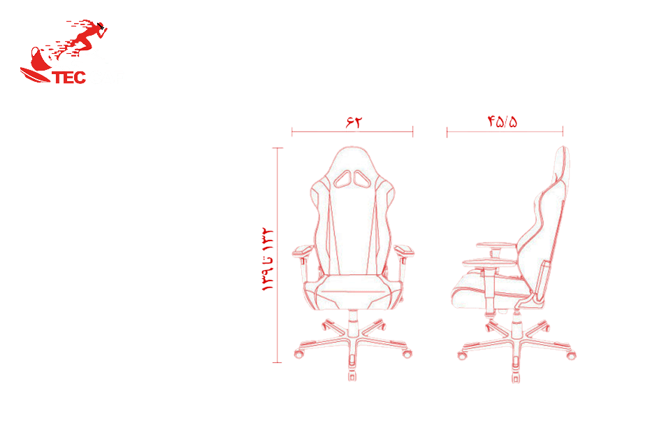 صندلی ارگونومی گیمینگ دی ایکس ریسر DXRacer سری ریسینگ مدل RV118 صندلی ارگونومی گیمینگ دی ایکس ریسر DXRacer سری ریسینگ مدل RV118