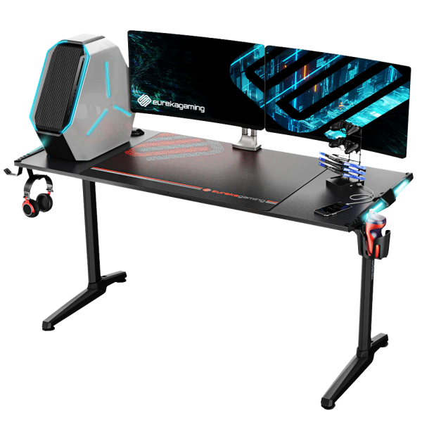 میزگیمینگ یوریکا با نور پردازی RGB مدل ERK-GIP-55B