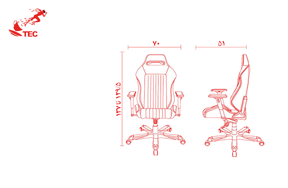 صندلی گیمینگ دی ایکس ریسر DXRacer سری آیرون IS166