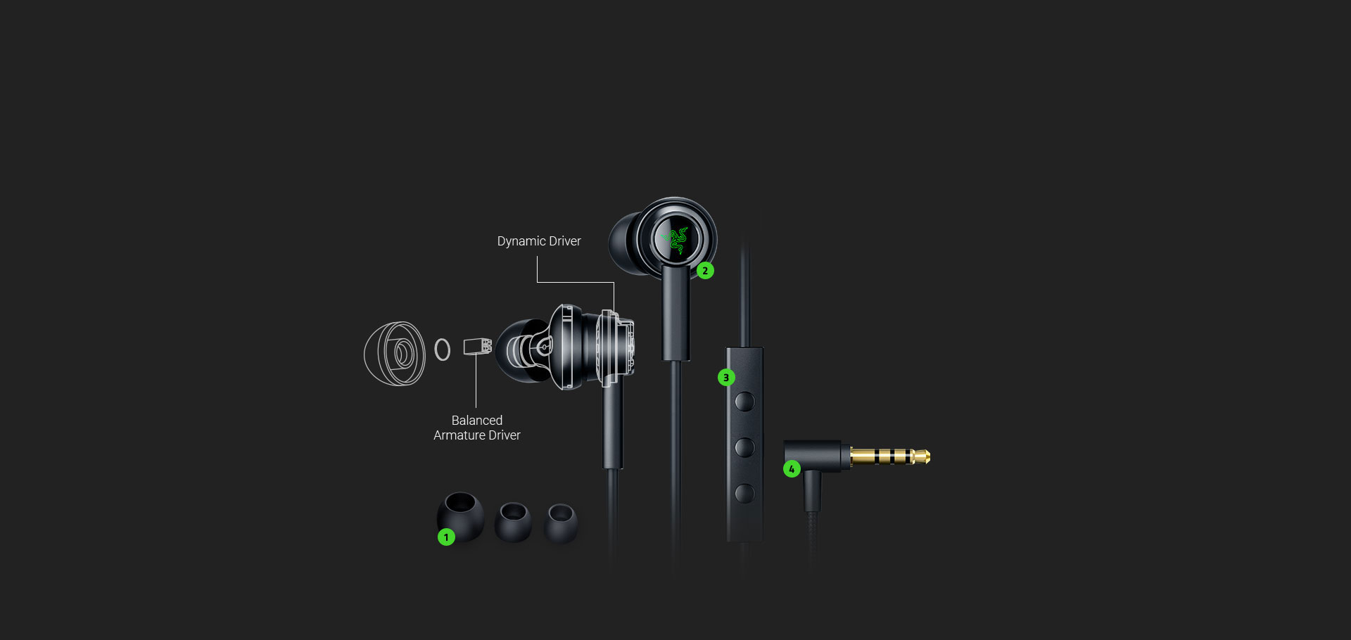 هدست گیمینگ ریزر مدل RAZER HAMMERHEAD DUO