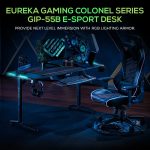 میزگیمینگ یوریکا با نور پردازی RGB مدل ERK-GIP-55B