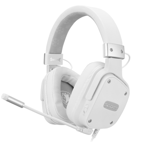 هدست گیمینگ SADES مدل Snowwolf SA-722S رنگ سفید