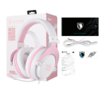 هدست گیمینگ SADES مدل Mpower SA-723 رنگ صورتی