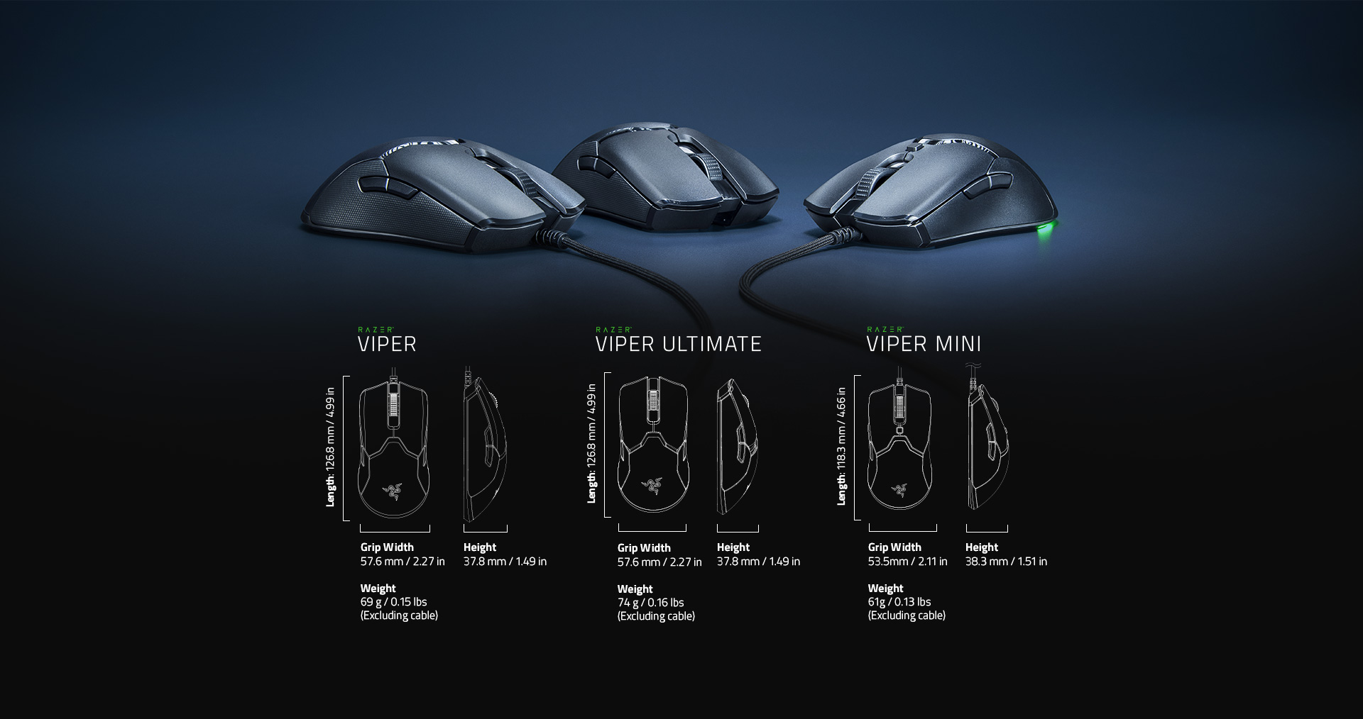 موس ریزر وایپر RAZER VIPER