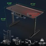 میزگیمینگ یوریکا (EUREKA) سایز 60 * 120 مدل ERK GIP P47 B
