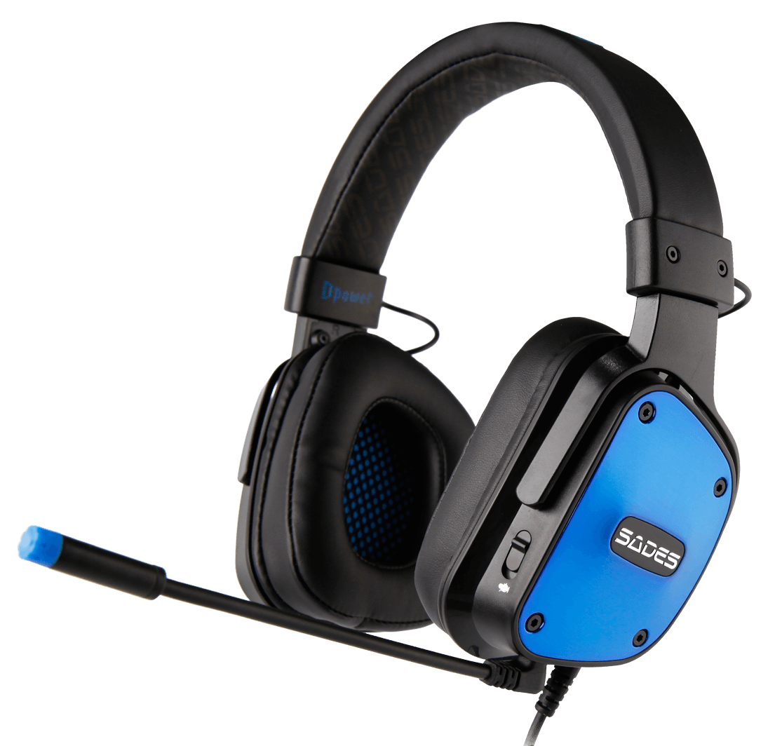 هدست گیمینگ SADES مدل Dpower SA-722 رنگ صورتی و آبی