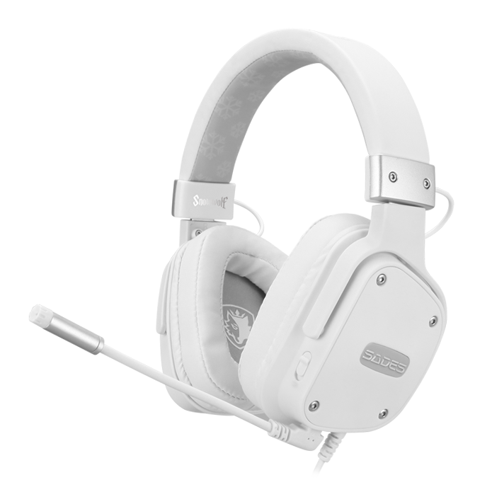 هدست گیمینگ SADES مدل Snowwolf SA-722S رنگ سفید