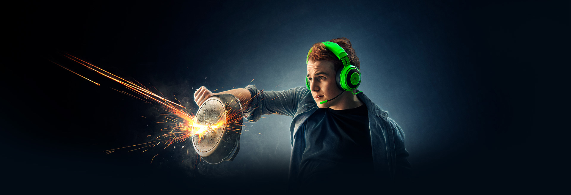 هدست گیمینگ ریزر مدل Razer Kraken Tournament رنگ مشکی و سبز