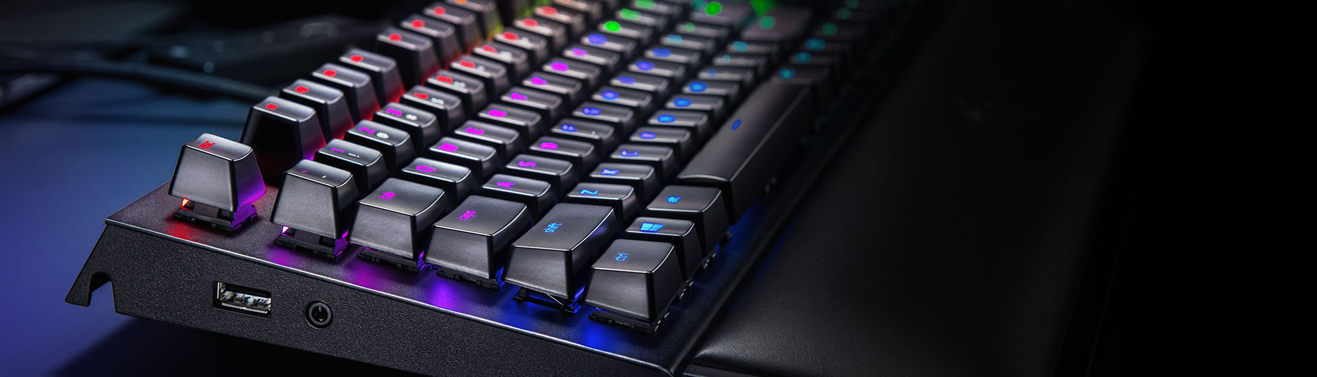 کيبورد ريزر مدل Razer BlackWidow LITE ORANGE SWITCH ME