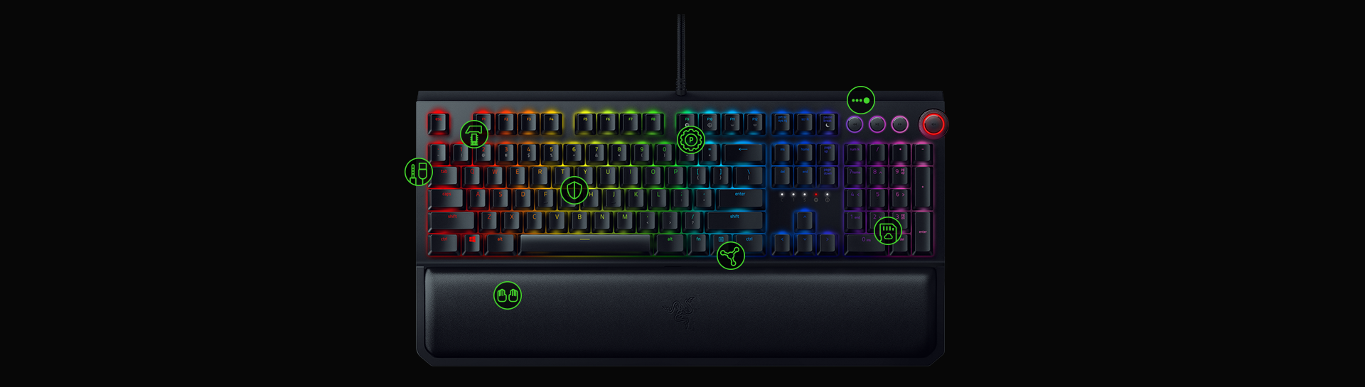 کيبورد ريزر مدل Razer BlackWidow LITE ORANGE SWITCH ME