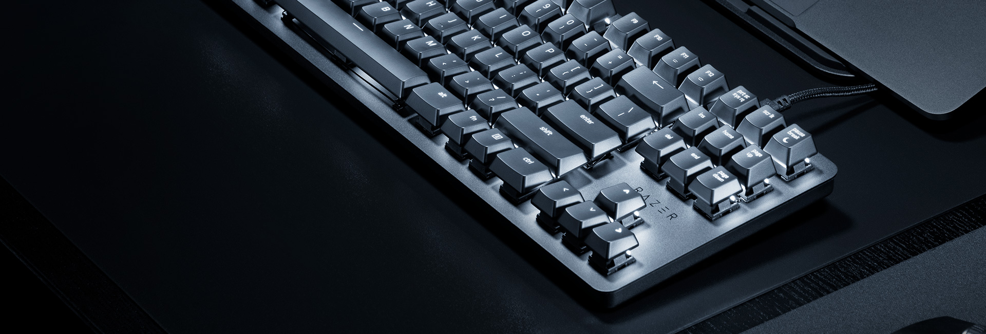 کيبورد ريزر مدل Razer BlackWidow LITE ORANGE SWITCH MERCURY
