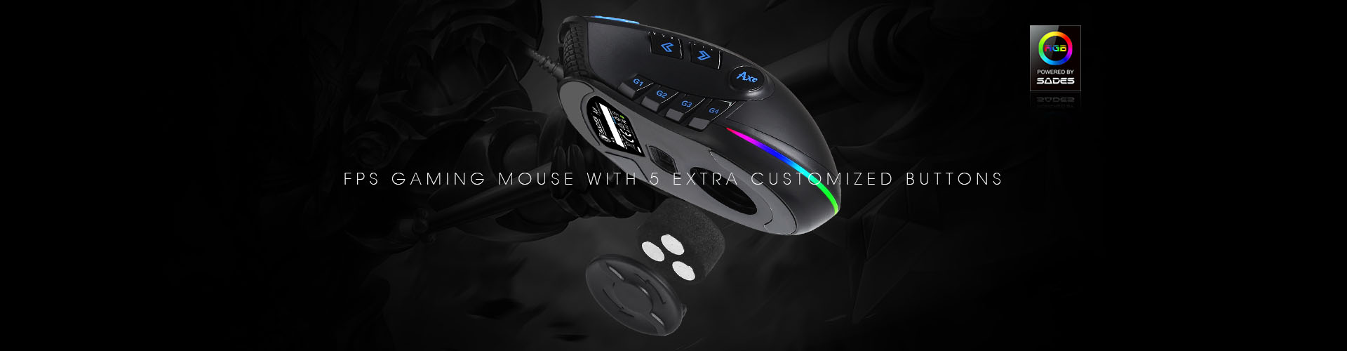 موس گیمینگ سادس آکس SADES Axe