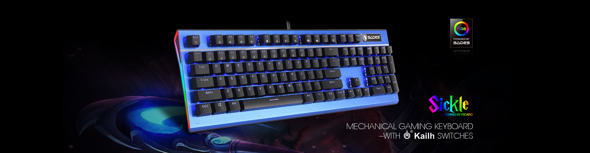 کیبورد گیمینگ سادس SADES SICKLE