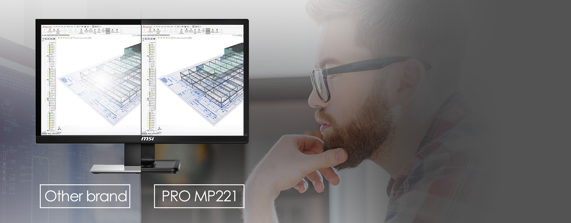 مانیتور ام اس آی MSI PRO MP221 مانیتور ام اس آی MSI PRO MP221