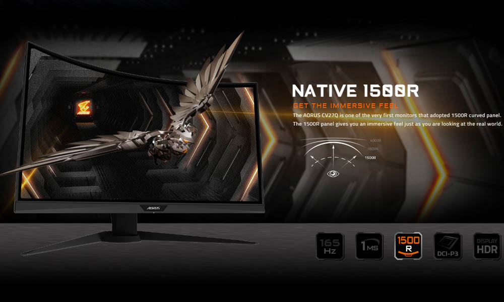 مانیتور گیمینگ آروس AORUS CV27Q مانیتور گیمینگ آروس AORUS CV27Q