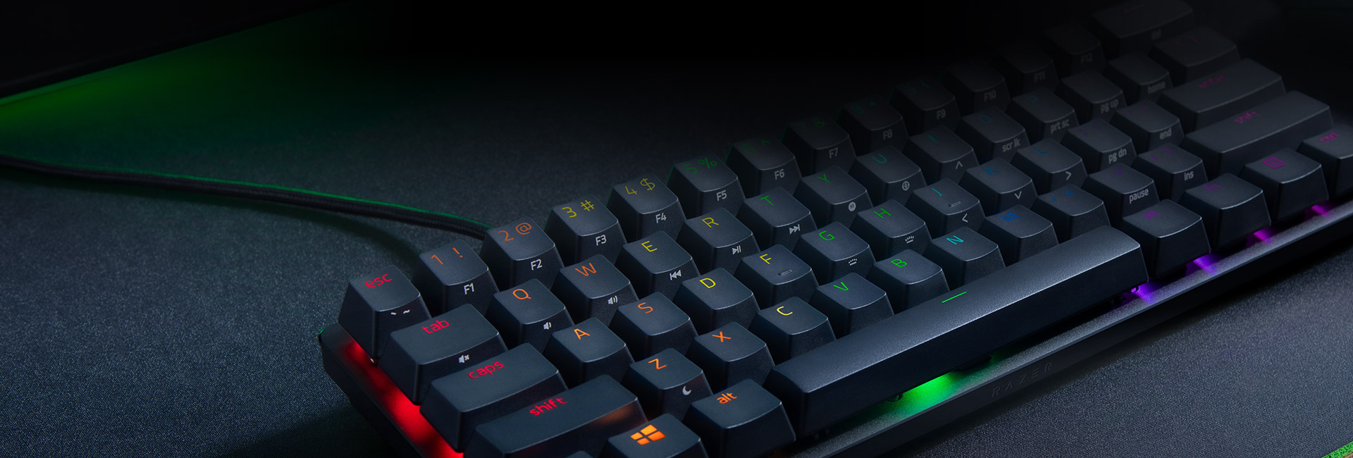 کيبورد ريزر Razer Huntsman mini با سوییچ قرمز