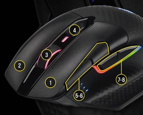 موس گیمینگ کورسیر DARK CORE RGB PRO SE WIRELESS موس گیمینگ کورسیر DARK CORE RGB PRO SE WIRELESS