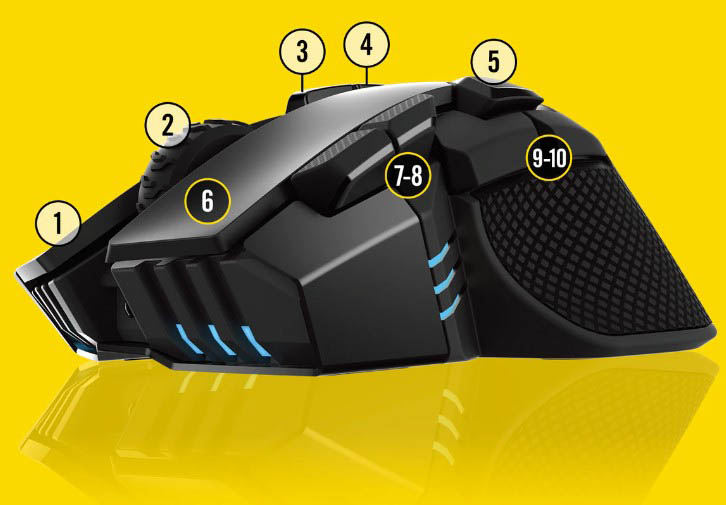 موس گیمینگ کورسیر CORSAIR IRONCLAW Wireless موس گیمینگ کورسیر CORSAIR IRONCLAW Wireless