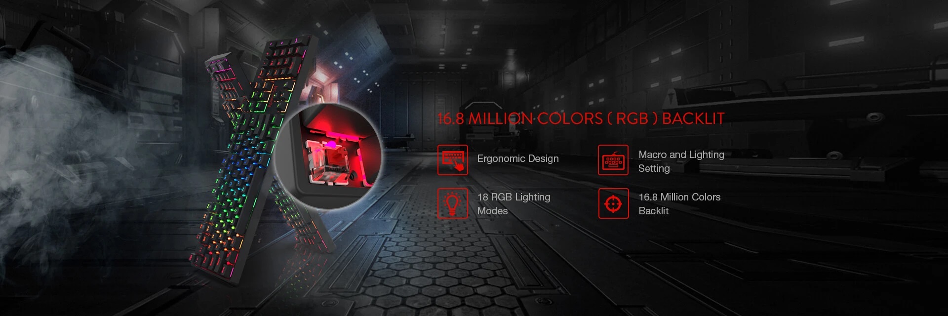 کیبورد گیمینگ ردراگون Redragon SURARA K582 کیبورد گیمینگ ردراگون Redragon SURARA K582