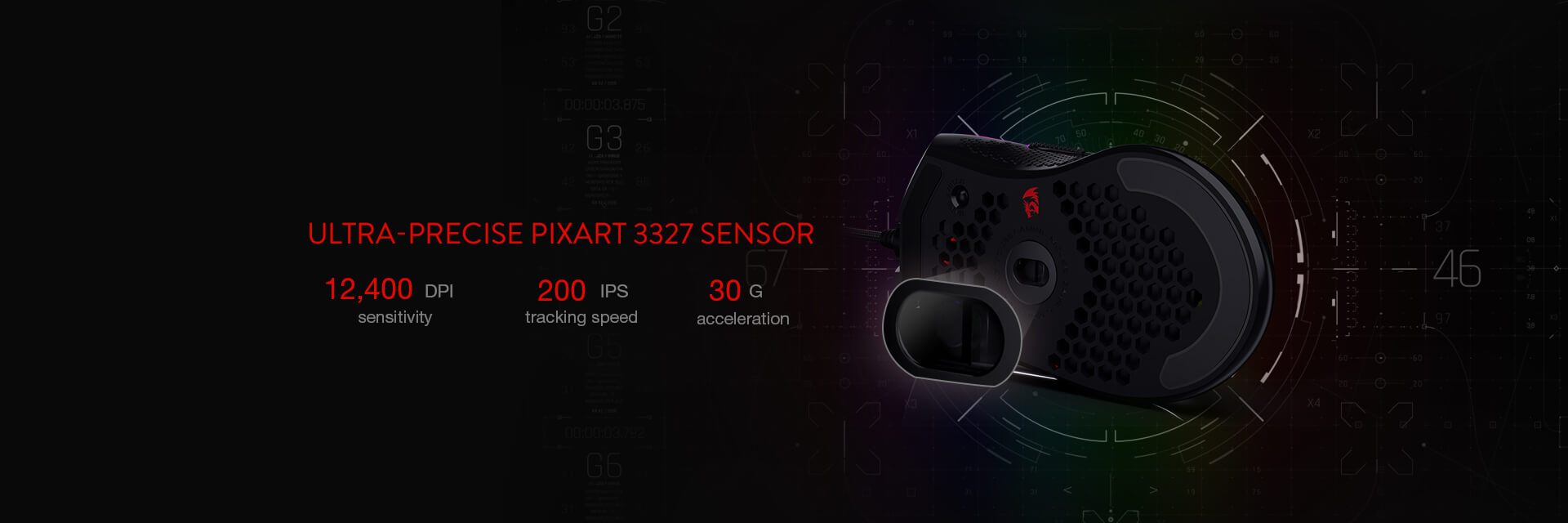 موس گیمینگ ردراگون Redragon STORM M808