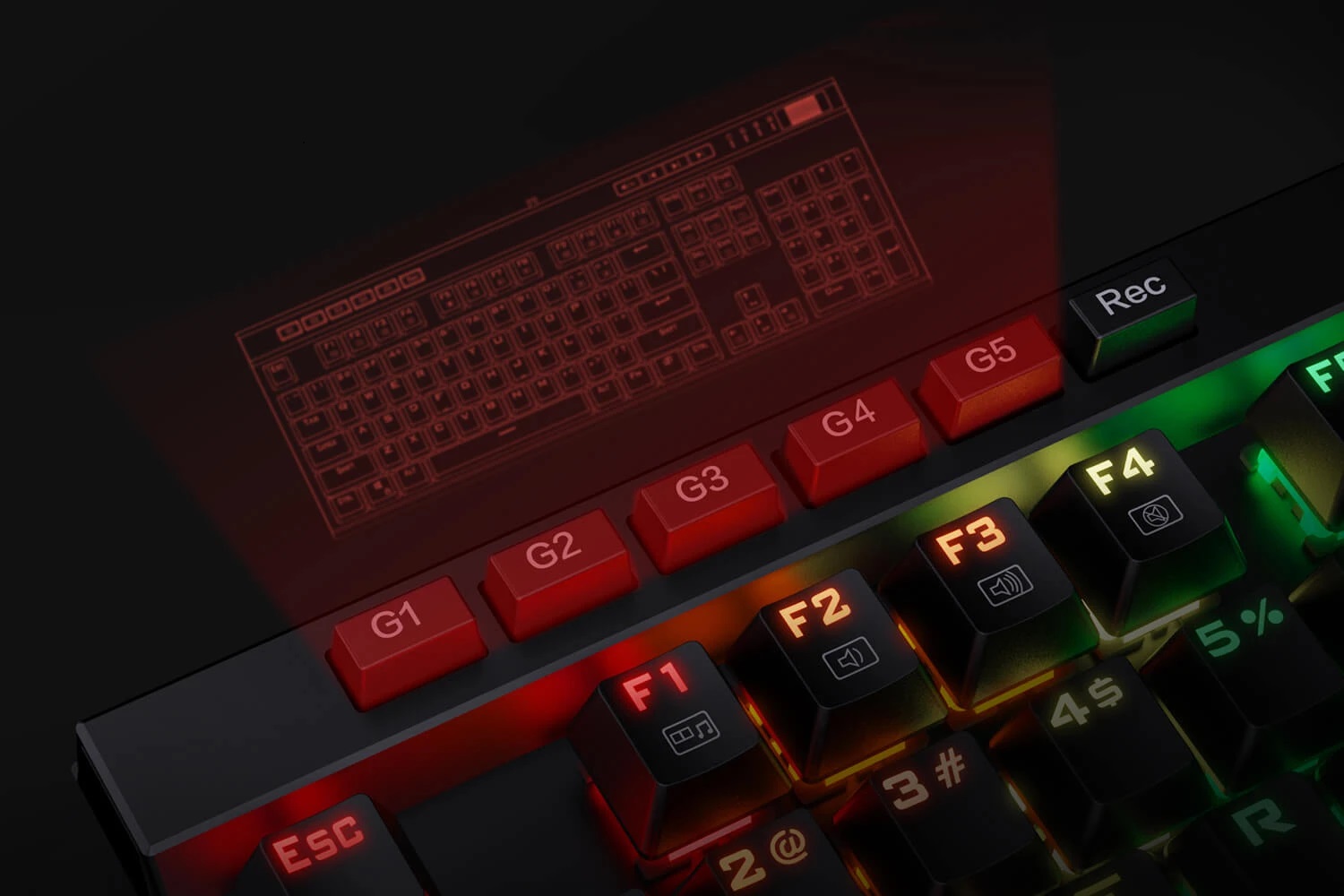 کیبورد گیمینگ ردراگون Redragon VATA K580 کیبورد گیمینگ ردراگون Redragon VATA K580