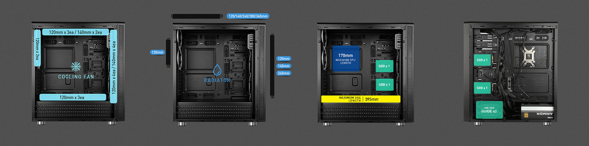 کیس گیمینگ مسترتک T500 Gaming