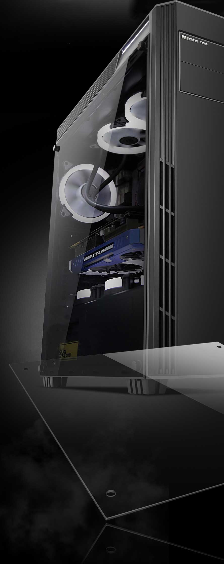 کیس کامپیوتر مسترتک Master Tech ARKA Glass