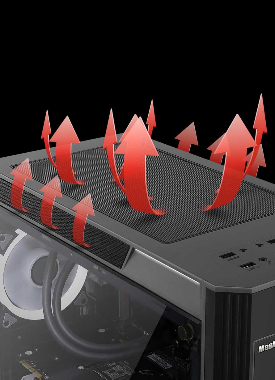 کیس کامپیوتر مسترتک Master Tech ARKA Glass