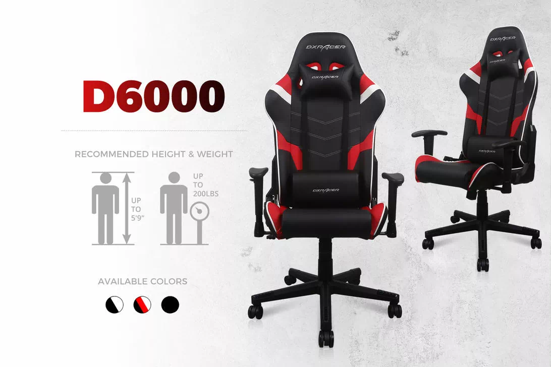صندلی گیمینگ دی ایکس ریسر DXRacer D6000 صندلی گیمینگ دی ایکس ریسر DXRacer D6000