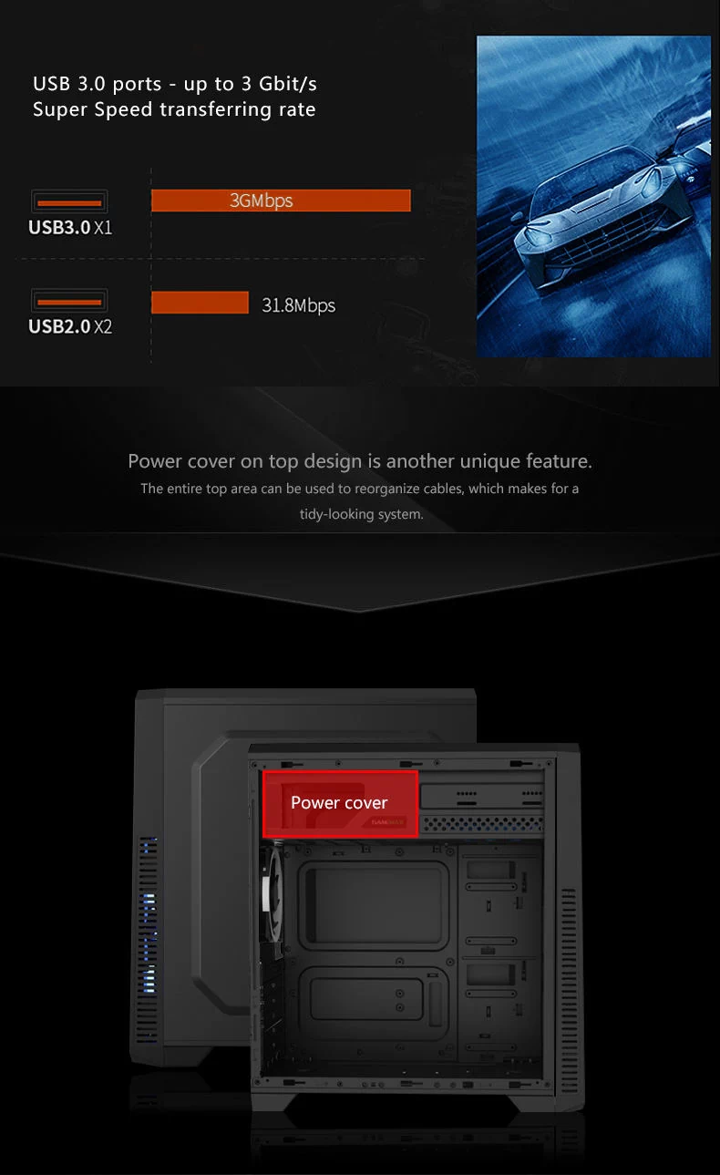 کیس کامپیوتر GAME MAX G561