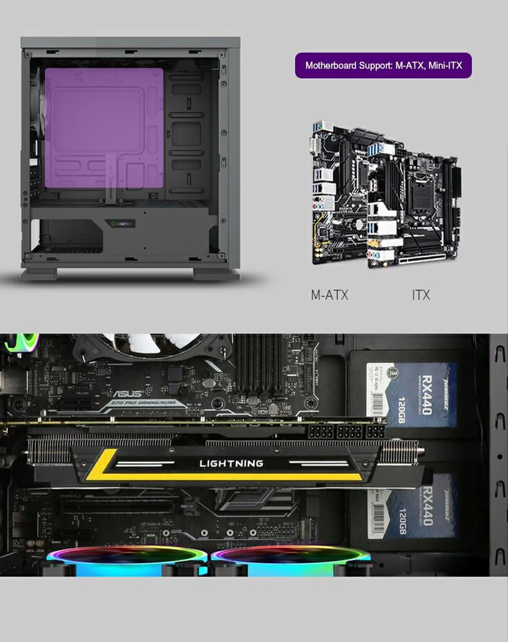 کیس کامپیوتر GAME MAX Dark Ranger H605