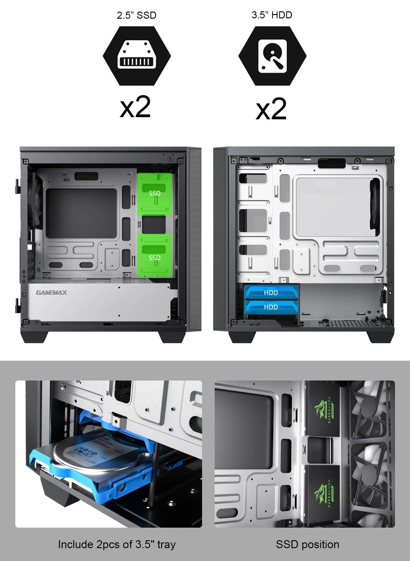 کیس کامپیوتر GAME MAX Aero Mini ECO