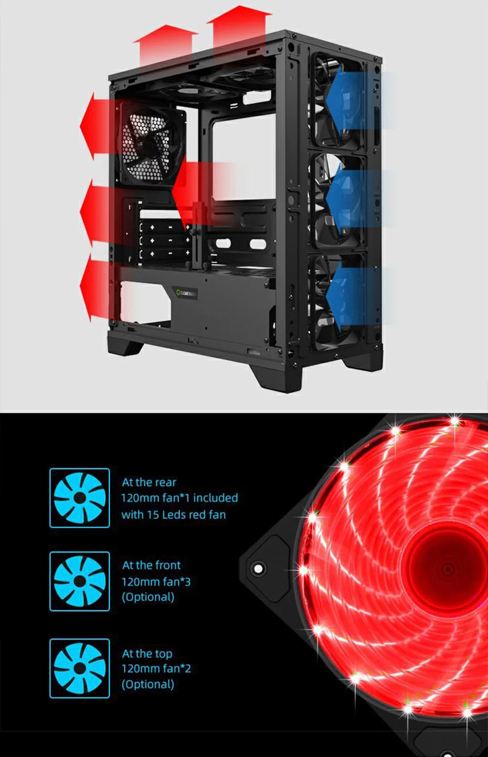کیس کامپیوتر GAME MAX Centauri H601BR