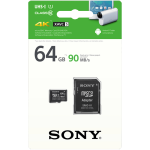 کارت حافظه microSDHC سونی مدل SR-16UY3A/T کلاس 10 استاندارد UHS-I U1 سرعت 90MBps ظرفیت 64 گیگابایت همراه با آداپتور SD