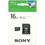 کارت حافظه microSDHC سونی مدل SR-16UY3A/T کلاس 10 استاندارد UHS-I U1 سرعت 90MBps ظرفیت 16 گیگابایت همراه با آداپتور SD