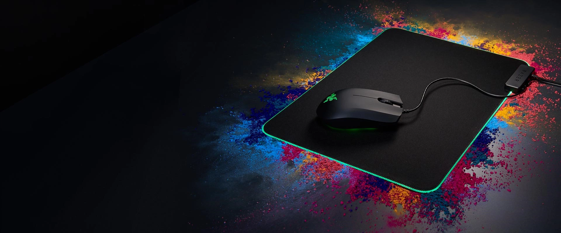 ماوس پد مخصوص بازی Razer Goliathus Chroma
