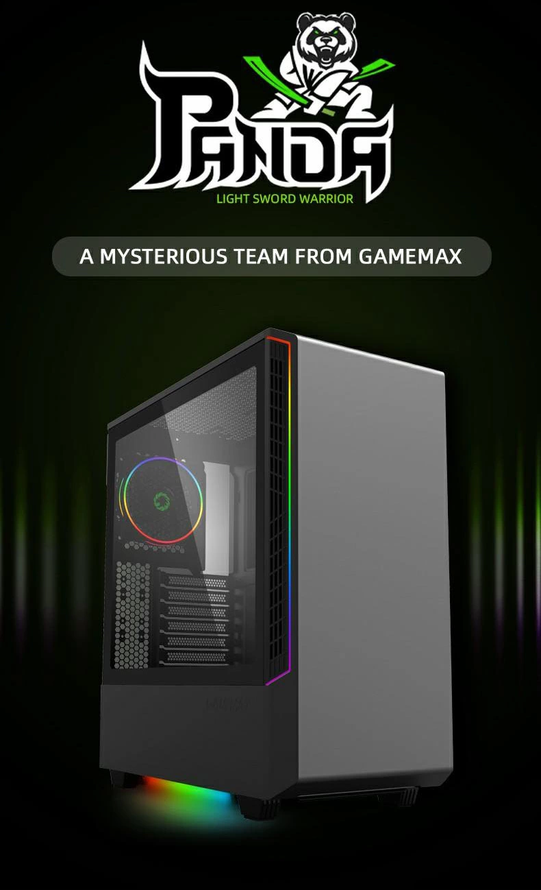 کیس کامپیوتر GAME MAX Panda T802 رنگ مشکی