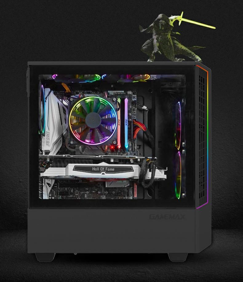کیس کامپیوتر GAME MAX Panda T802 رنگ مشکی