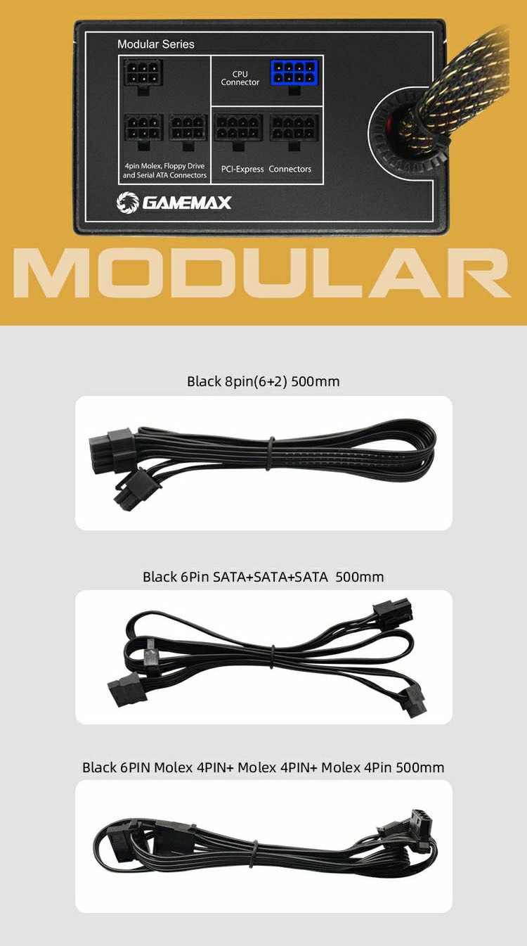 پاور - منبع تغذیه کامپیوتر GameMax GM 500