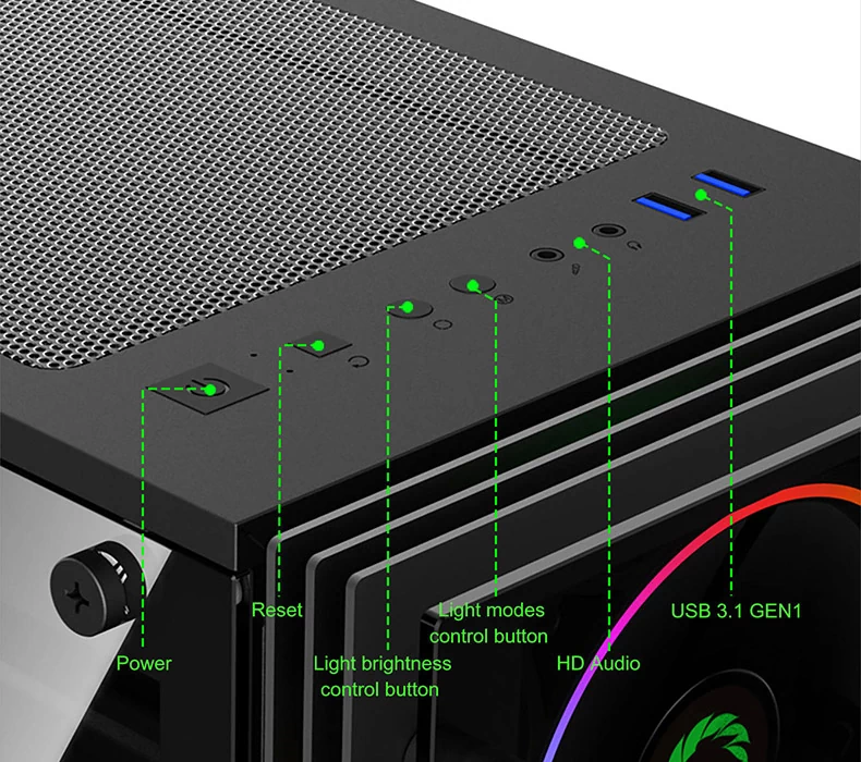 کیس کامپیوتر GAME MAX MINI STRATOS H609