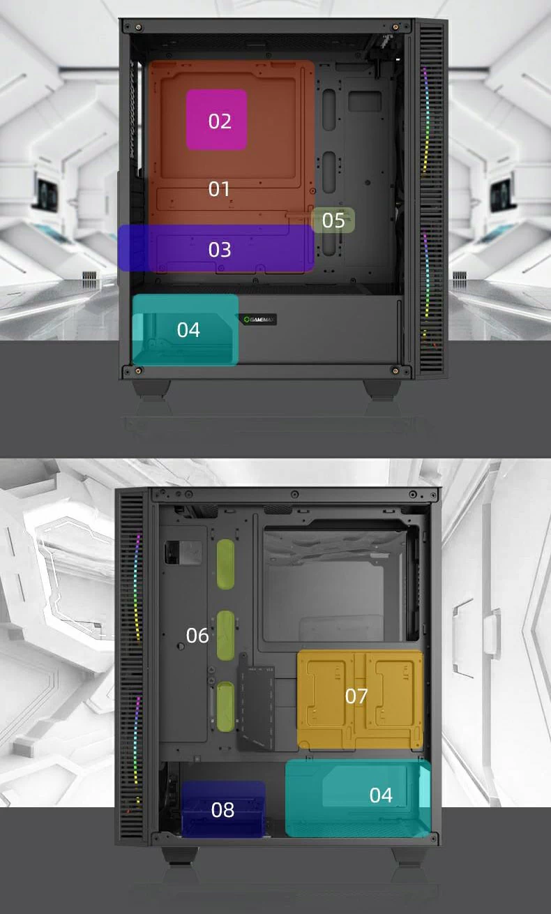 کیس کامپیوتر GAME MAX Black Hole