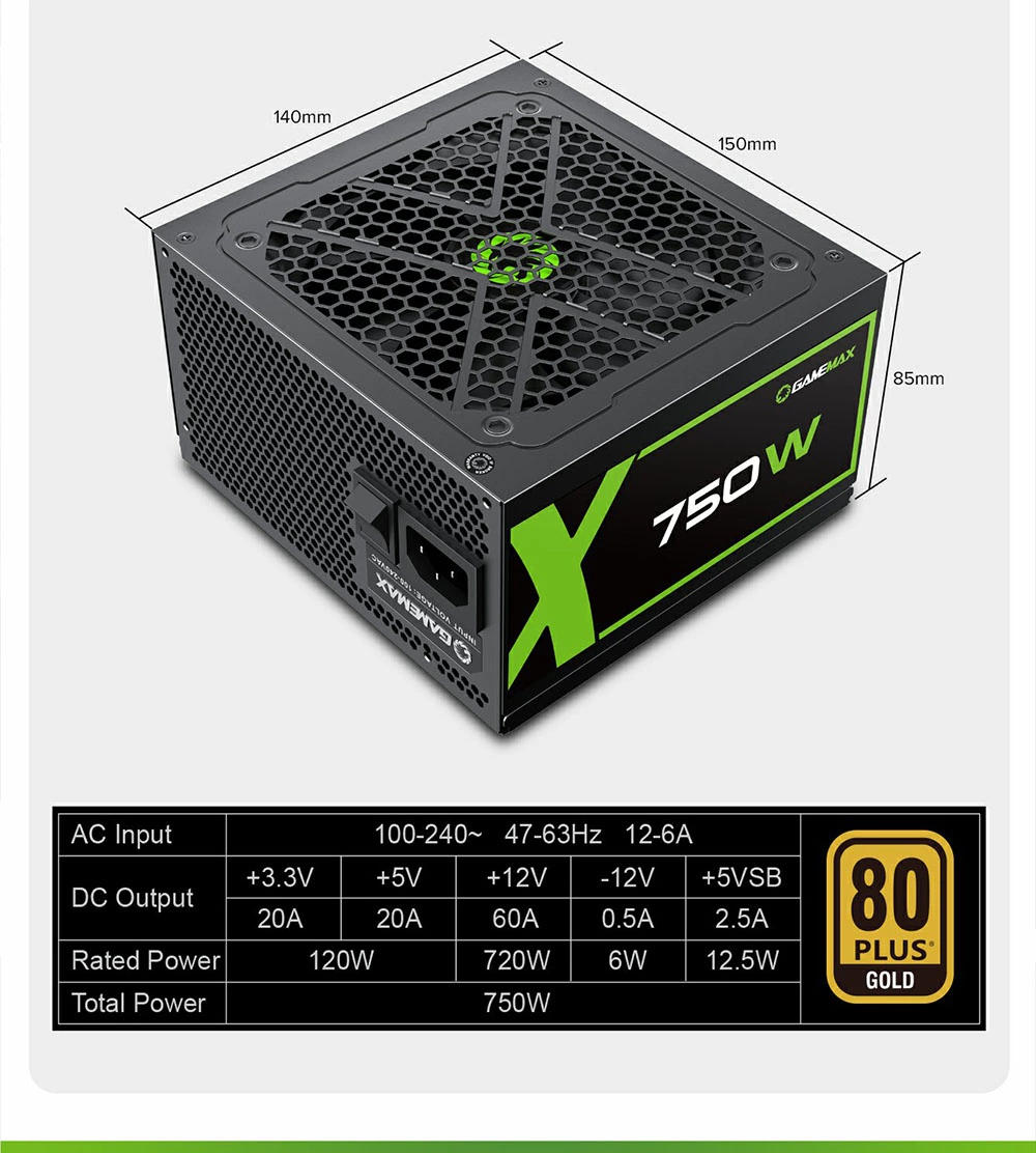 پاور - منبع تغذیه کامپیوتر GameMax GX 750