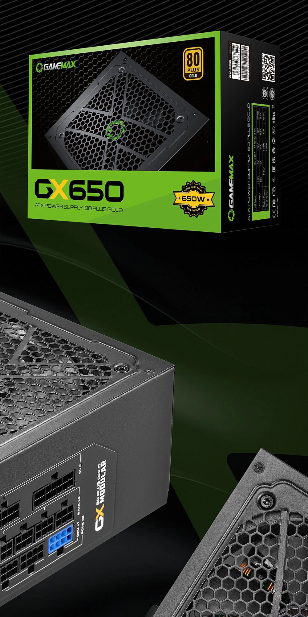پاور - منبع تغذیه کامپیوتر GameMax GX 650
