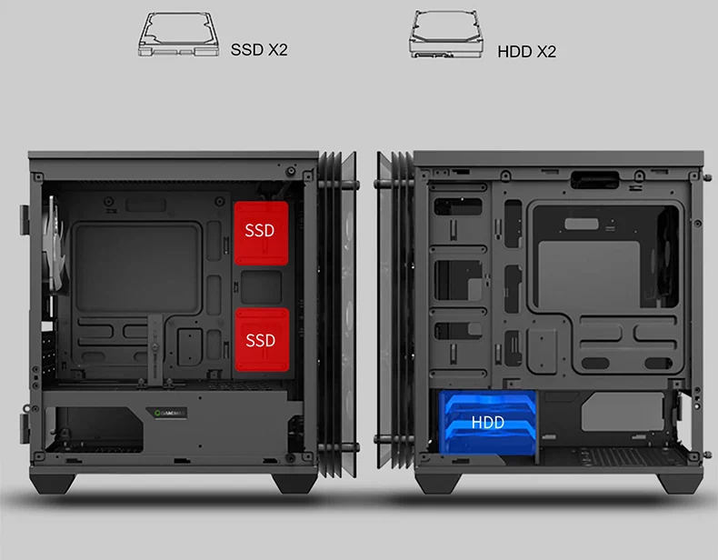 کیس کامپیوتر GAME MAX MINI STRATOS H609