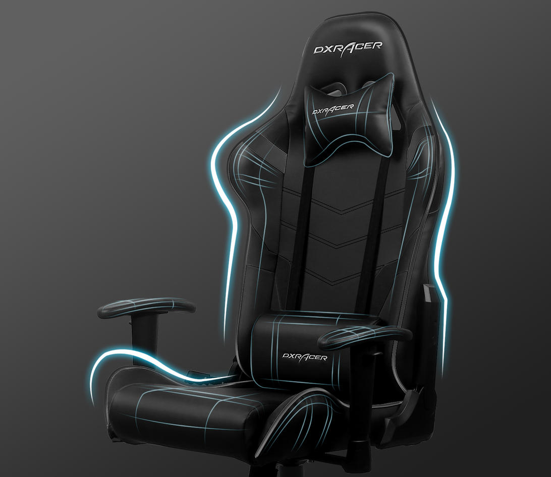 صندلی گیمینگ دی ایکس ریسر DXRacer GC-G001-N مشکی یکدست