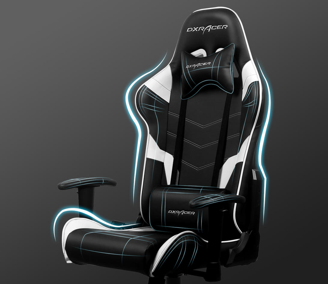 صندلی گیمینگ دی ایکس ریسر سری P مدل DXRacer GC-P188-NW مشکی سفید
