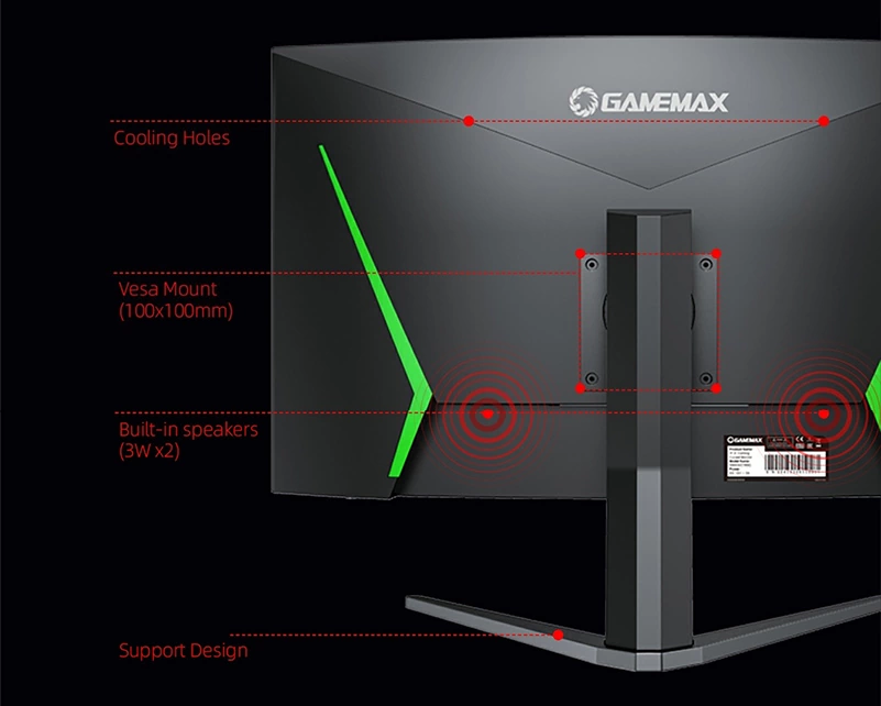 مانیتور گیم مکس GAME MAX GMX32C165Q